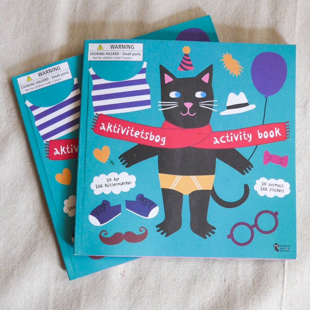 NWT Set of 2 Flying Tiger Sticker Book Animals